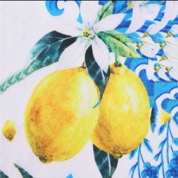 Lemon Print Headscarf P44 - Picture 4 of 7